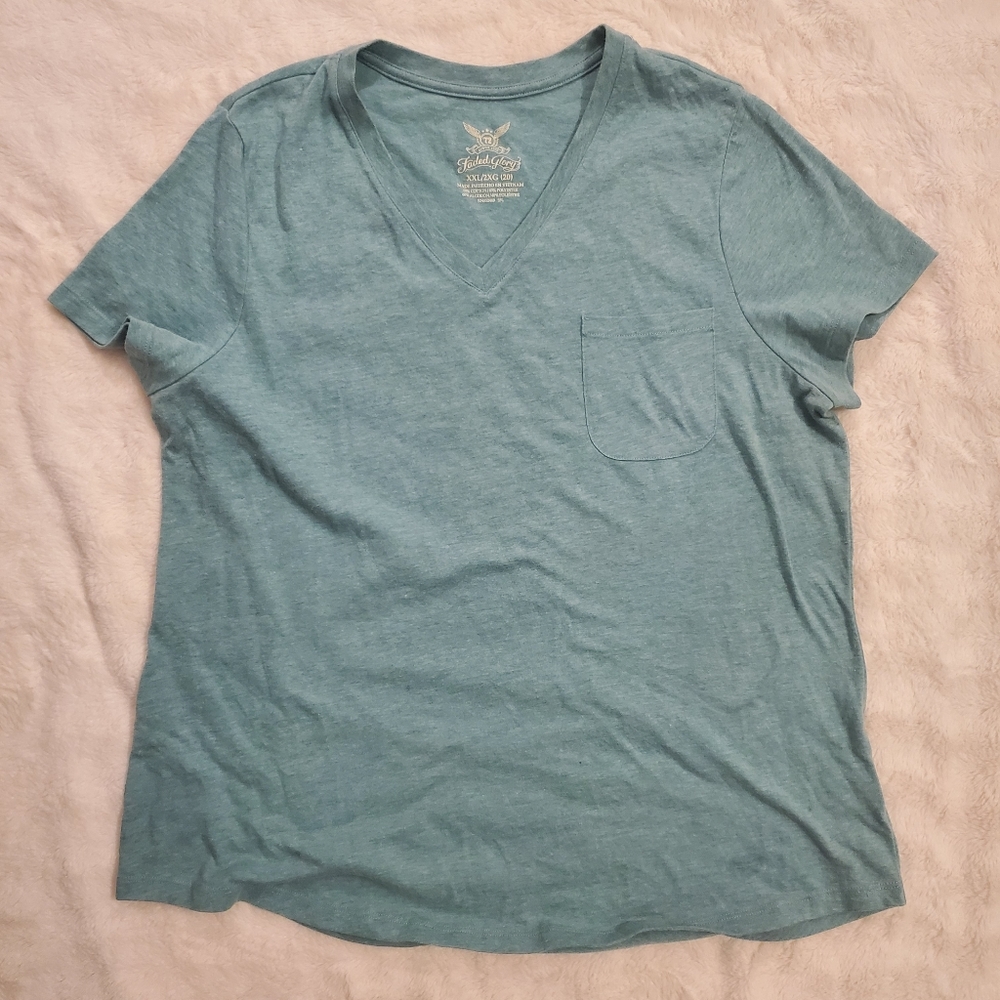 Basic teal short sleeve t-shirt